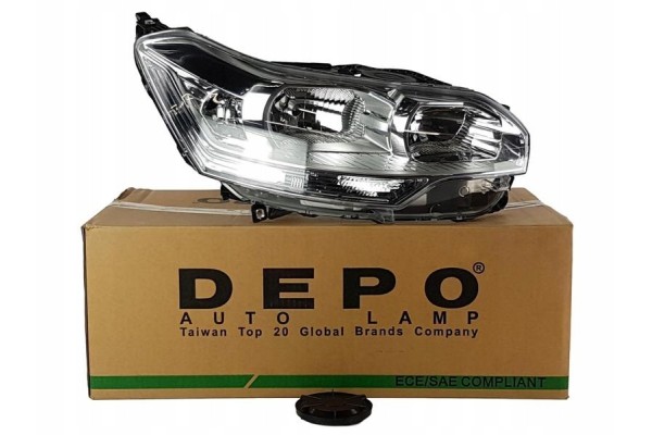 Headlight Depo 552 1128RMLD EM Quality of parts according to GVO Q original with factory logo OEM OES