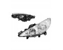 Headlight left PEUGEOT 207 W_ 05 06 12 13 VALEO 5724091V