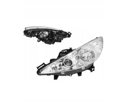 Headlight left PEUGEOT 207 W_ 05 06 12 13 VALEO 5724091V