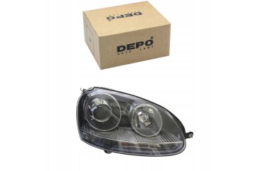 Headlight RIGHT VW GOLF V 5 2003 2009 DEPO D2S Height adjustment electric