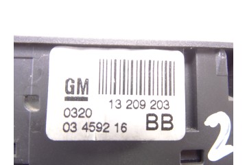 13209203 MANDO ELEVALUNAS DELANTERO IZQUIERDO OPEL ZAFIRA B Cosmo 2005 13209203 211052 OPEL - 2