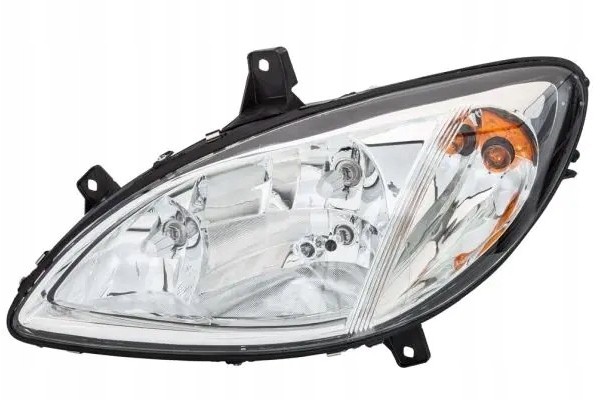 HEADLAMP LAMP LEFT WITH MOTOR FOR ADJUSTMENT