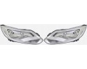 Headlight set Ford Focus Mk III 2010 2014 Silver TYC Catalog number of the part 32C109 E 32C110 E