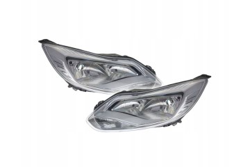 Headlight set Ford Focus Mk III 2010 2014 Silver TYC Car type passenger cars