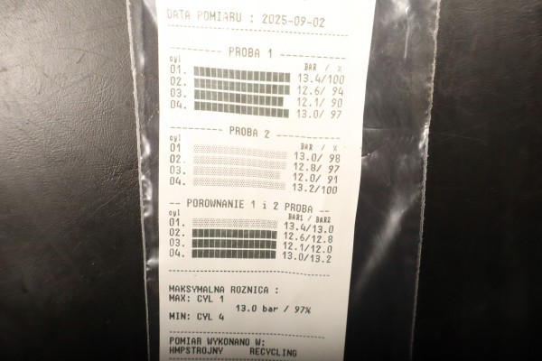 ENGINE MITSUBISHI LANCER IX 1 8 141KM 4B10 TEST FILM Packaging status replacement