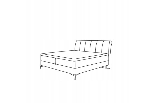 Continental Double Bed 180 CM For Bedroom Aderito Grey Part manufacturer Volkswagen OE