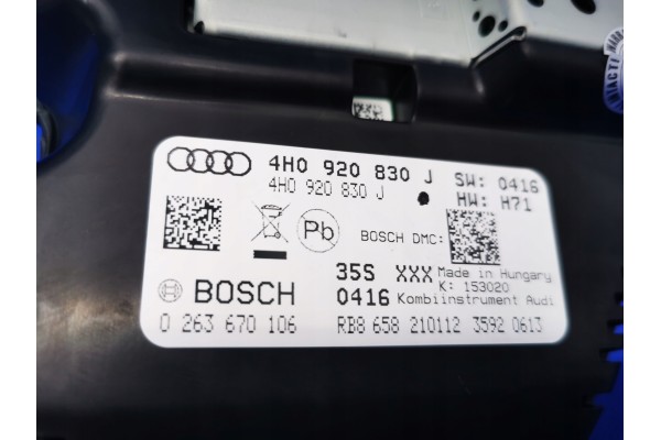AUDI A8 D4 6 3 FSI COUNTER 4H0920830J ACC Car type passenger cars