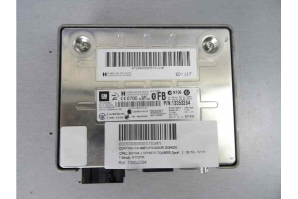 13353284 MODULO ELECTRONICO OPEL ASTRA J SPORTS TOURER Sport 2011 13353284 170341 OPEL - 2