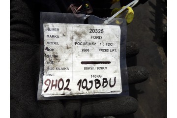 Motor completo Ford Focus MK2 1.6 TDCI 80KW 109HP 9H0210JBBU