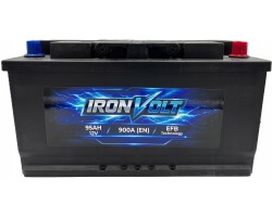 IRONVOLT EFB 12V 95AH 900A P BATTERY