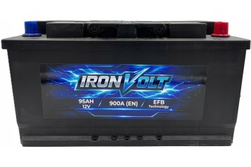 IRONVOLT EFB 12V 95AH 900A P BATTERY