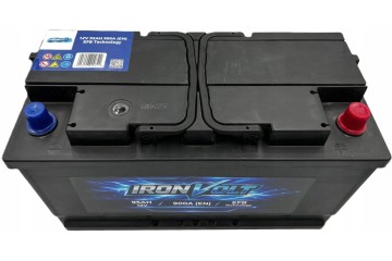IRONVOLT EFB 12V 95AH 900A P BATTERY Packaging status original