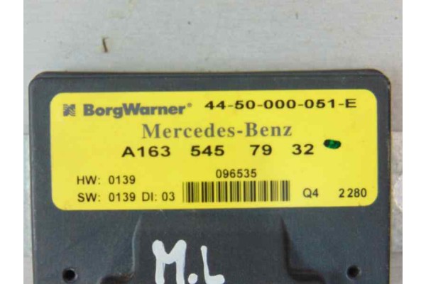 A1635457932 MODULO ELECTRONICO MERCEDES-BENZ CLASE ML (BM 163) 270 CDI (163.113) 2002 A1635457932 186873 MERCEDES-BENZ - 3