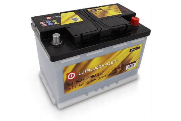 Battery Uruchom PROFESSIONAL 74Ah 800A UG74HPRO Length mm 276