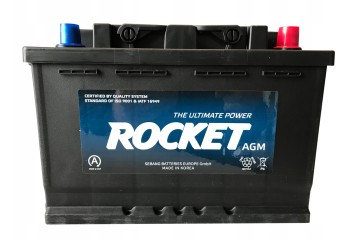 Battery Rocket AGM 12V 70Ah 760A Start Stop