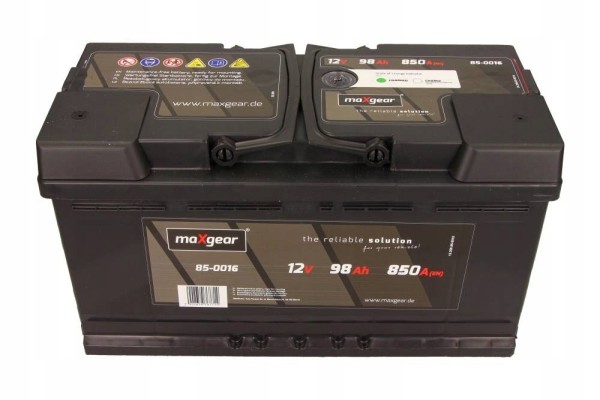 BATTERY 12V 98AH 850A Maxgear