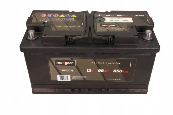BATTERY 12V 98AH 850A Maxgear Catalog number of the part 85 0016