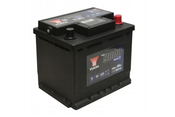 YUASA YBX9012 AGM 12V 50Ah 520A START STOP Battery YBX9012