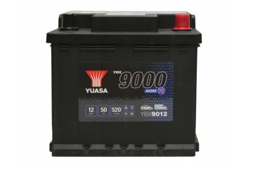YUASA YBX9012 AGM 12V 50Ah 520A START STOP Battery YBX9012 Polarity right