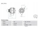 ALTERNATOR VW 1 4 1 6 POLO 02 FABIA IB Catalog number of the part 0 986 042 620