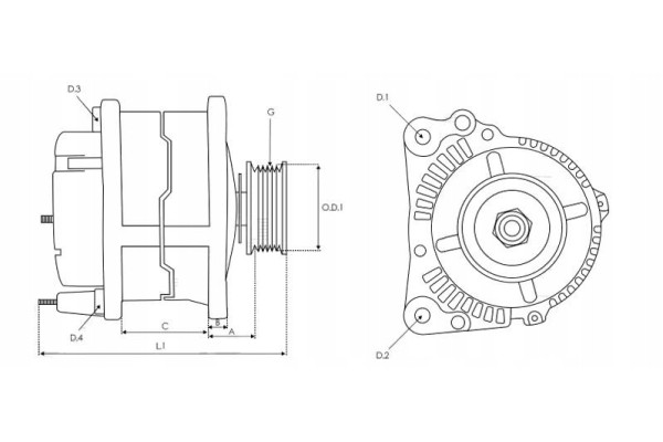 NEW RENAULT PREMIUM MIDLUM MIDLINER ALTERNATOR Quality of parts according to GVO Q original with factory logo OEM OES