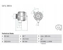 BOSCH 0 986 047 550 generator Car type passenger cars
