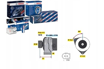 BOSCH 0 986 047 550 generator Alternator charging current 150 A