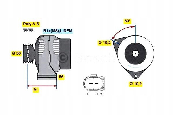 BOSCH 0 986 047 550 generator Catalog number of substitutes AS PL A0194 AS PL A0194 SEG AS PL A0194S BORG BECK BBA2789 FISPA A12