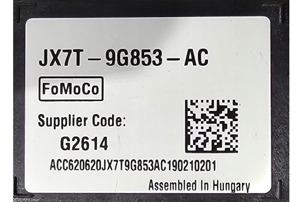 NEW ORG RADAR SPACING MODULE DISTRONIC FORD FOCUS MK4 IV JX7T 9G853 AC Catalog number of the part JX7T 9G853 AC FORD OE ORG