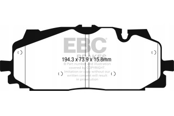 YELLOWSTUFF EBC Brakes Audi A6 A7 A8 Q7 Q8 RS4 RS5 S4 S5 Part manufacturer EBC