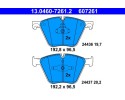 FRONT BRAKE PADS FOR BMW X5 E70 F15 F85 Catalog number of the part 13 0460 7261 2