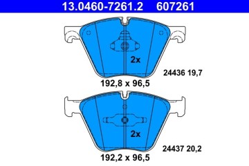 FRONT BRAKE PADS FOR BMW X5 E70 F15 F85 Catalog number of the part 13 0460 7261 2