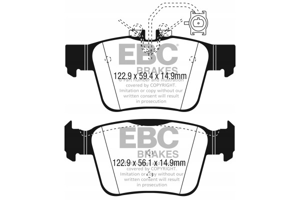 Brake pads YELLOWSTUFF EBC Brakes Alfa Romeo Giulia 952 Stelvio Part manufacturer EBC