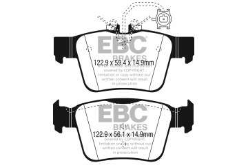 Brake pads YELLOWSTUFF EBC Brakes Alfa Romeo Giulia 952 Stelvio Part manufacturer EBC