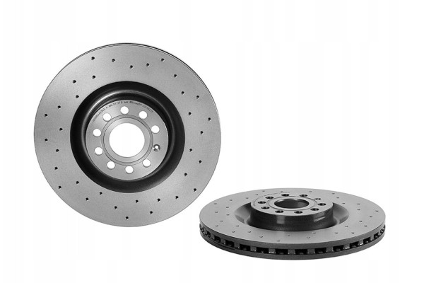 Brake disc Brembo VW Passat 2005 perforated ventilated