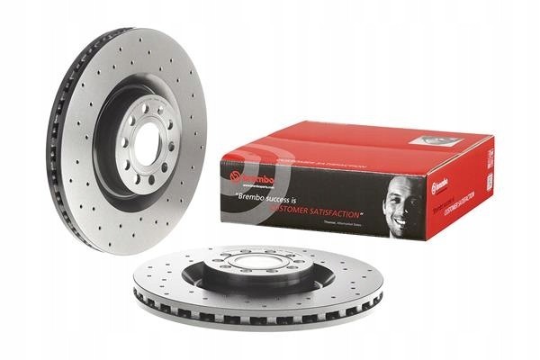 Brake disc Brembo VW Passat 2005 perforated ventilated Catalog number of the part 09 C892 1X