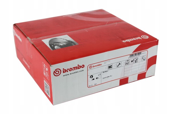 Brake disc Brembo VW Passat 2005 perforated ventilated Number of holes 5