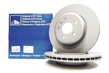 Brake disc ATE for BMW 5 F10 rear 345x24mm new 24 0124 0233 Height 69 mm