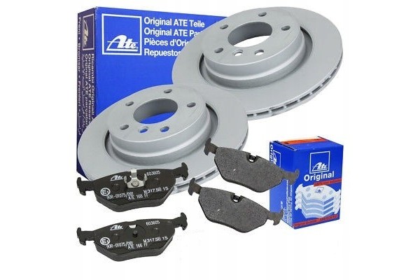 Brake disc ATE for BMW 5 F10 rear 345x24mm new 24 0124 0233 Version European