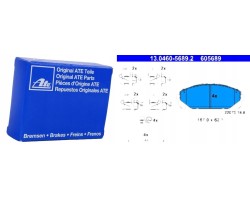 Front brake pads for Jeep Cherokee 2014 22070 with wear warning