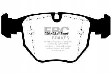 Strong Brake Pads EBC Green stuff 6000 Series 4x4 DP61036 front Packaging status original