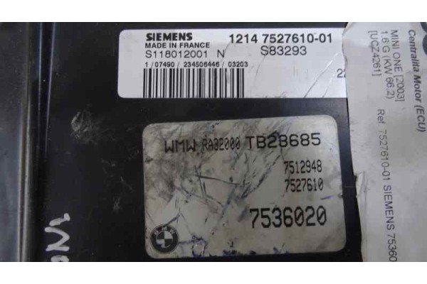 CENTRALITA MOTOR UCE 752761001 - 12912