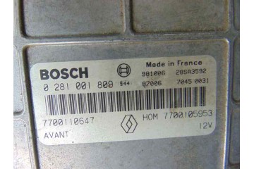 7700110647  CENTRALITA MOTOR UCE RENAULT SCENIC I (JA...) 1.9 DTI Authentique 7700110647 186272 RENAULT - 2