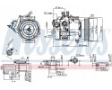 Compressor air conditioning NISSENS 89462 Part manufacturer Nissens