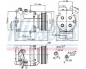 Compressor air conditioning NISSENS 89233 Part manufacturer Nissens