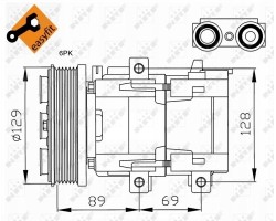 NRF 32212 AIR CONDITIONING COMPRESSOR FORD 07