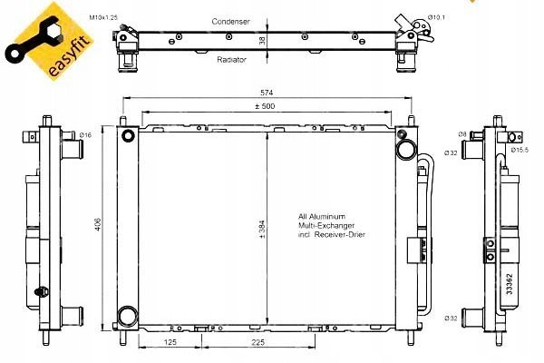 NRF 35886 Condensador de aire acondicionado