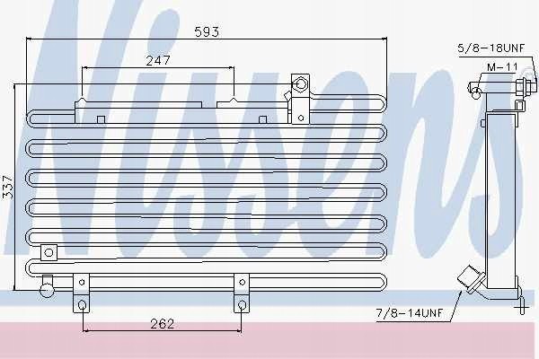 Nissens Air conditioning Cooler for Audi 100 2 0 OEM 94000 Part manufacturer Nissens