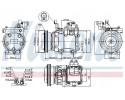 Compressor air conditioning NISSENS 89286 Part manufacturer Nissens