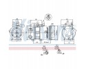 Nissens 89273 Compressor air conditioning Catalog number of the original HYUNDAI 977012H100 HYUNDAI 977012H102 HYUNDAI 977012H14